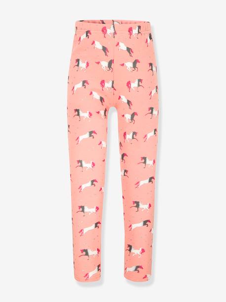 Leggings thermiques Happy Girls filles Chevaux rose poudré 1 - vertbaudet enfant 