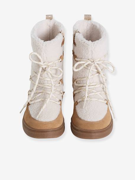 Baskets enfant fille synthétique fourrées camel 6 - vertbaudet enfant 
