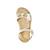 Sandales en cuir  à brides Or 4 - vertbaudet enfant 