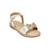 Sandales en cuir  à brides Or 3 - vertbaudet enfant 