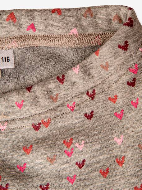 Leggings thermiques Happy Girls filles Coeurs grenadine+gris chiné+marine+rose poudré 6 - vertbaudet enfant 
