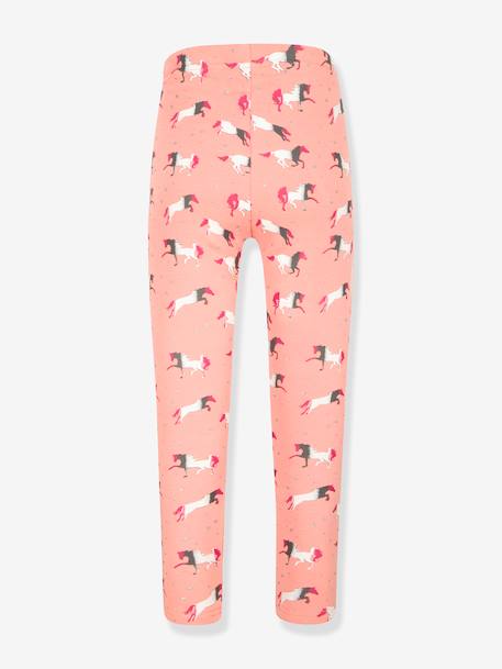 Leggings thermiques Happy Girls filles Chevaux rose poudré 2 - vertbaudet enfant 