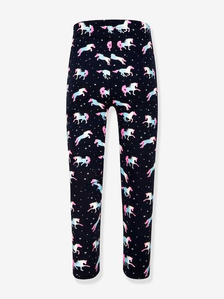 Leggings thermiques Happy Girls filles Chevaux marine+rose bonbon+rose poudré 2 - vertbaudet enfant 