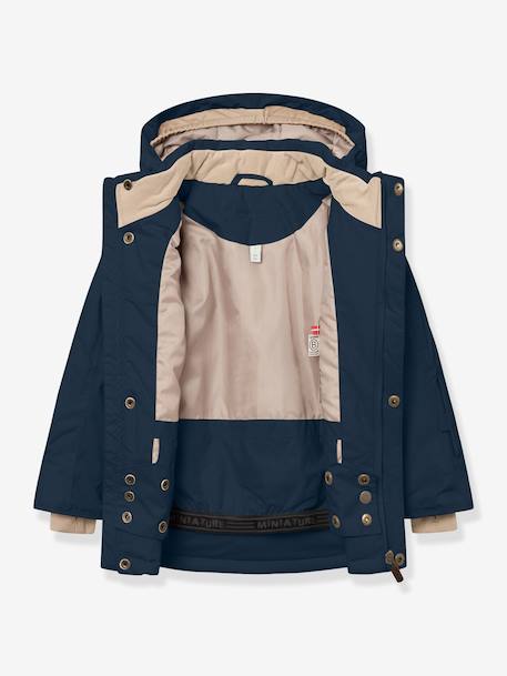 Veste d'hiver MATVESTYN garçon MINI A TURE bleu foncé+kaki+marron 2 - vertbaudet enfant 