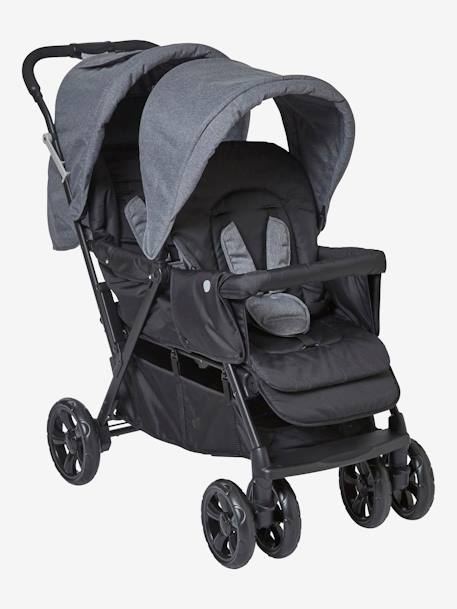 Poussette double  Duocity2 gris 1 - vertbaudet enfant 