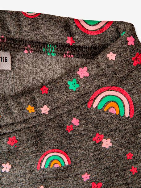 Leggings thermiques Happy Girls filles arc-en-ciel anthracite 3 - vertbaudet enfant 