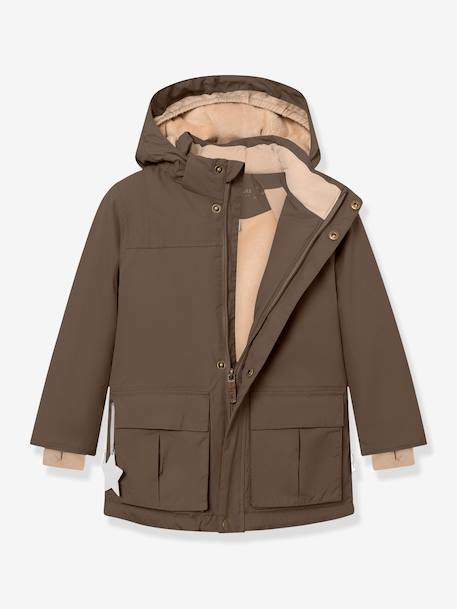Veste d'hiver avec doublure polaire MATKASTORIO Garçons MINI A TURE bleu foncé+kaki 6 - vertbaudet enfant 