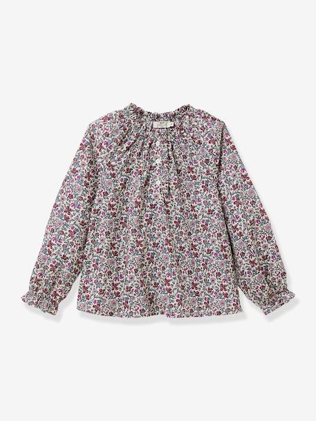 Blouse en tissu Liberty Meadow fille rose 1 - vertbaudet enfant 