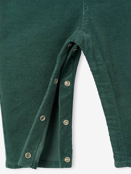 Salopette à volants bébé en velours prune+vert 8 - vertbaudet enfant 