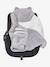 Plaid bébé à capuche en microfibre, doublé polaire gris 7 - vertbaudet enfant 