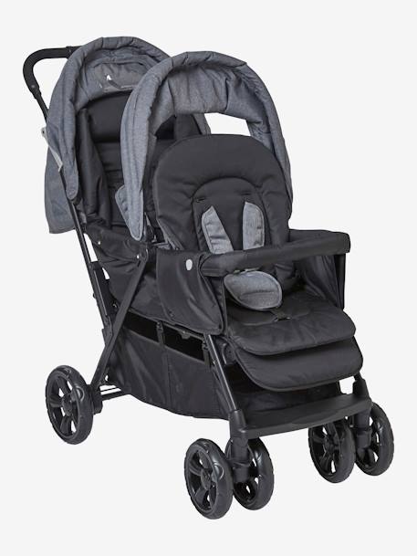 Poussette double vertbaudet Duocity2 gris 3 - vertbaudet enfant 