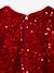 Robe fille en velours et sequins rouge 5 - vertbaudet enfant 