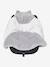 Plaid bébé à capuche en microfibre, doublé polaire gris 6 - vertbaudet enfant 