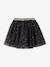 Jupe fille noël tulle étoilé anthracite 1 - vertbaudet enfant 