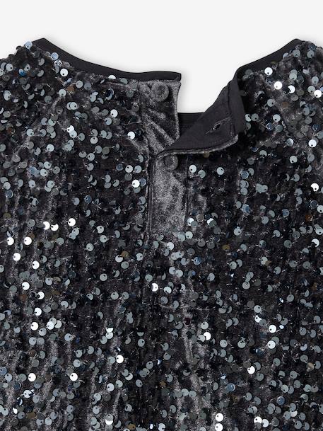 Blouse fille noël à sequins argent 3 - vertbaudet enfant 