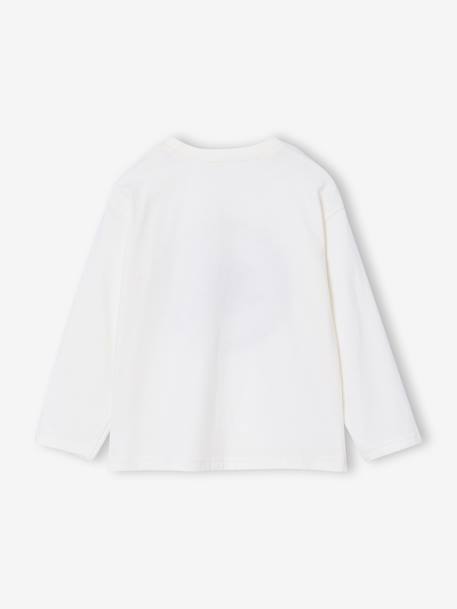T-shirt garçon imprimé devant anthracite+écru 6 - vertbaudet enfant 