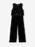 Combinaison fille bi-matière sequins et velours noir 3 - vertbaudet enfant 