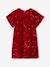 Robe fille en velours et sequins rouge 4 - vertbaudet enfant 