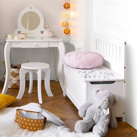 Banc avec coffre enfant Blanc 1 - vertbaudet enfant 