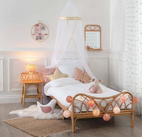 Lit enfant en rotin - colette Beige moyen 3 - vertbaudet enfant 