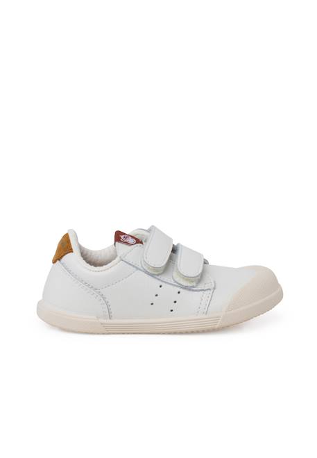 Baskets en cuir tennis barefoot Blanc+Bleu denim+Camel+Eucalyptus+Vieux rose 13 - vertbaudet enfant 
