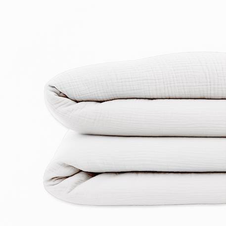 Housse de couette en coton bio Blanc+Fraise+Honey+Rose+Vert+Vichy 1 - vertbaudet enfant 