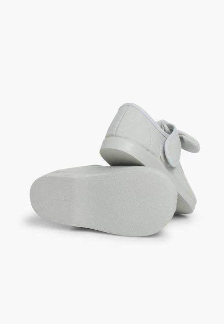 Babies en toile à scratch Blanc+Écru+Gris clair+Rouge 15 - vertbaudet enfant 