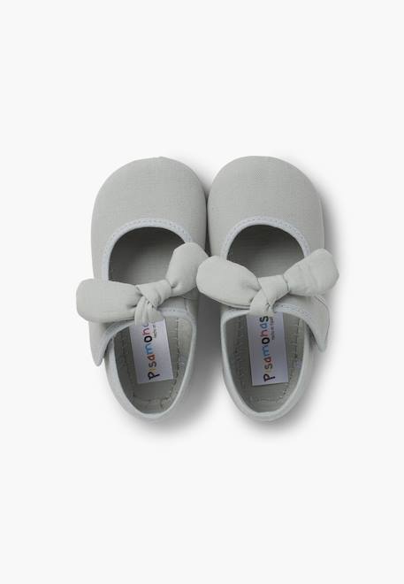 Babies en toile à scratch Blanc+Bleu marine+Écru+Gris clair+Rose+Rouge 23 - vertbaudet enfant 
