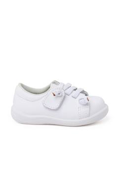 Chaussures-Baskets cuir lavable lacets élastiques