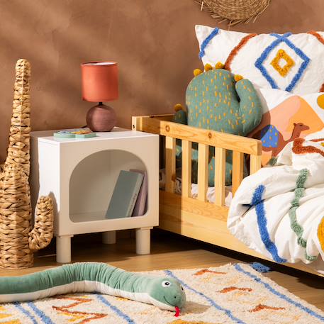 Table de chevet 1 niche en pin - tara Blanc 4 - vertbaudet enfant 