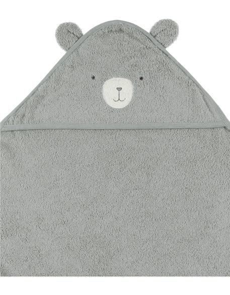 Cape de bain en éponge 75x75 cm Beige+Vert 11 - vertbaudet enfant 