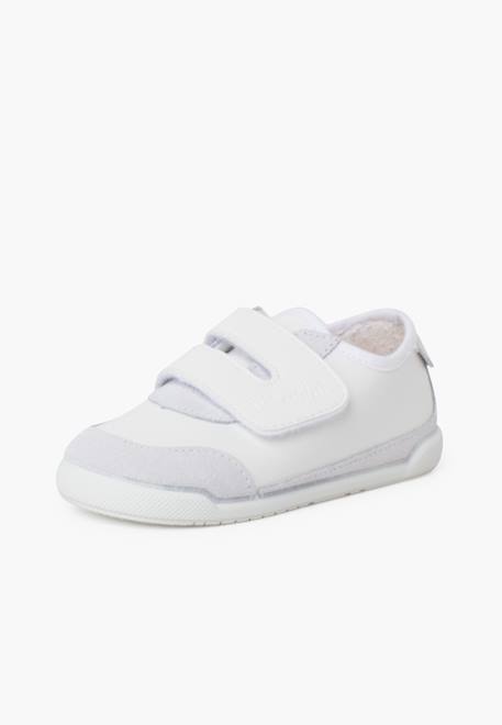 Baskets barefoot combinées semelle blanche Blanc+Gris+Rose 2 - vertbaudet enfant 