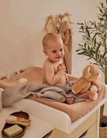 Matelas à langer avec housse en éponge ultra épaisse Beige 3 - vertbaudet enfant 