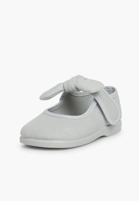 Babies en toile à scratch Blanc+Écru+Gris clair+Rouge 14 - vertbaudet enfant 