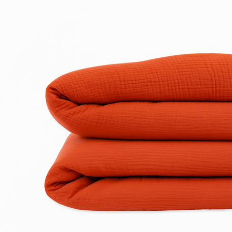 Housse de couette en coton bio Blanc+Fraise+Honey+Rose+Vert+Vichy 7 - vertbaudet enfant 