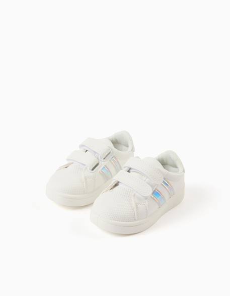 Baskets à scratch Blanc 2 - vertbaudet enfant 