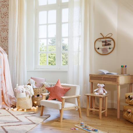 Fauteuil enfant en bouclette - basile Blanc+Vert celadon+Vert céladon 1 - vertbaudet enfant 