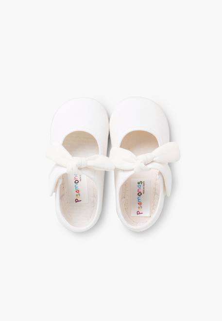 Babies en toile à scratch Blanc+Écru+Gris clair+Rouge 5 - vertbaudet enfant 