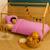 Housse de couette en coton bio Blanc+Fraise+Honey+Rose+Vert+Vichy 22 - vertbaudet enfant 