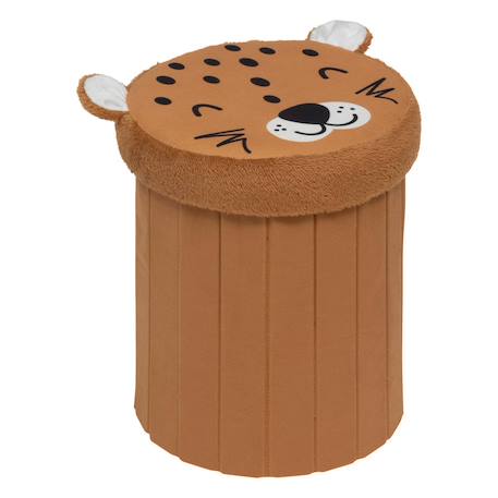 Pouf-coffre enfant rangement Noir et blanc+Orange 6 - vertbaudet enfant 