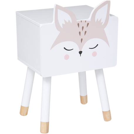 Table de chevet enfant renard - douceur Blanc 2 - vertbaudet enfant 