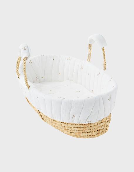 Couffin mousseline de coton bio Ecru 1 - vertbaudet enfant 