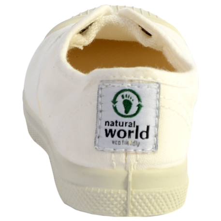 Tennis  velours  à lacets Blanc 3 - vertbaudet enfant 