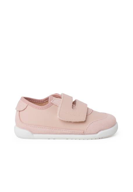 Baskets barefoot combinées semelle blanche Blanc+Gris+Rose 13 - vertbaudet enfant 