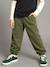 Pantalon garçon oversize en molleton kaki 1 - vertbaudet enfant 