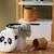 Pouf-coffre enfant rangement Noir et blanc+Orange 1 - vertbaudet enfant 