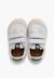 Baskets en cuir tennis barefoot Blanc+Bleu denim+Camel+Eucalyptus+Vieux rose 23 - vertbaudet enfant 