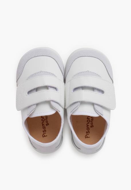 Baskets barefoot combinées semelle blanche Blanc+Gris+Rose 5 - vertbaudet enfant 