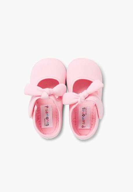 Babies en toile à scratch Blanc+Bleu marine+Écru+Gris clair+Rose+Rouge 28 - vertbaudet enfant 