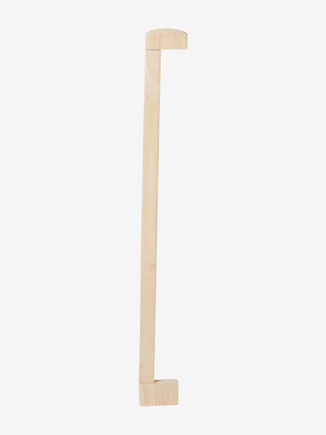 Extension 8 cm pour barrière de sécurité en bois naturel 1 - vertbaudet enfant 